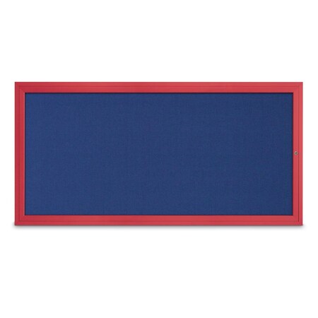 United Visual Products Slim Enclosed Corkboard, 24"x36", Bronze Alum Frame/Burgundy UVEB2436-BRONZE-DBURGU